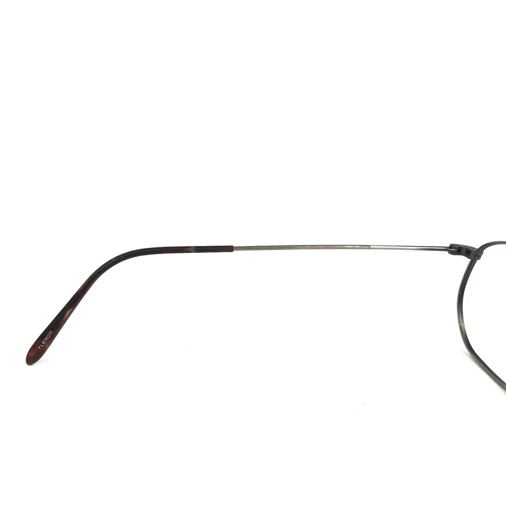 Vintage Flexon Eyeglasses Frames Flexibles 132 Amber/Pewter Tortoise 48-20-140